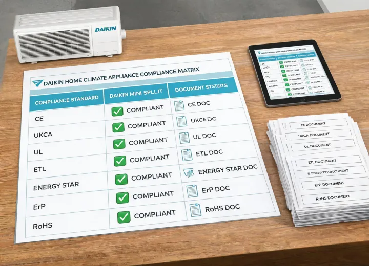 Daikin global compliance matrix desk